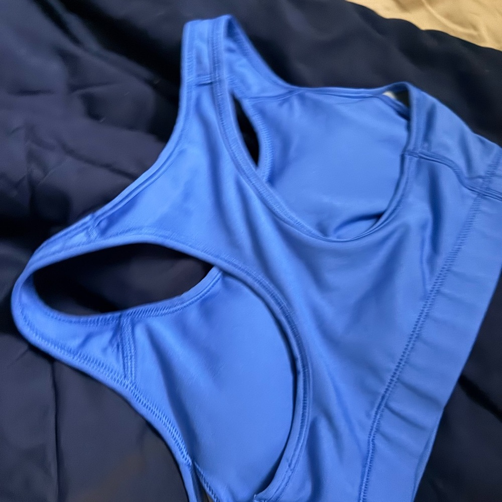 Nike Blue Dri-FIT Racerback Sports Bra - Picture 2 of 2